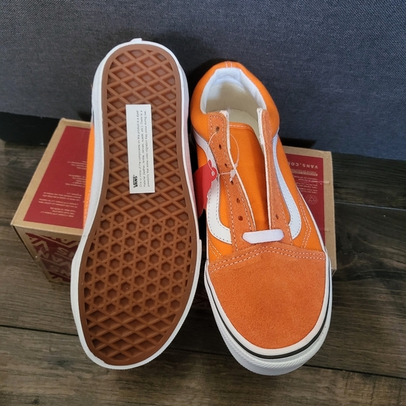 Vans Old Skool Orange Tiger Women 5.5 VNOA5KRFAVM (2022) Suede Canvas - Picture 5 of 8